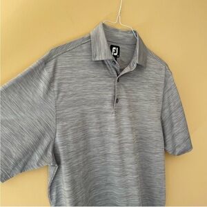 Footjoy - Performance Tech Heathered Gray Golf Polo - L